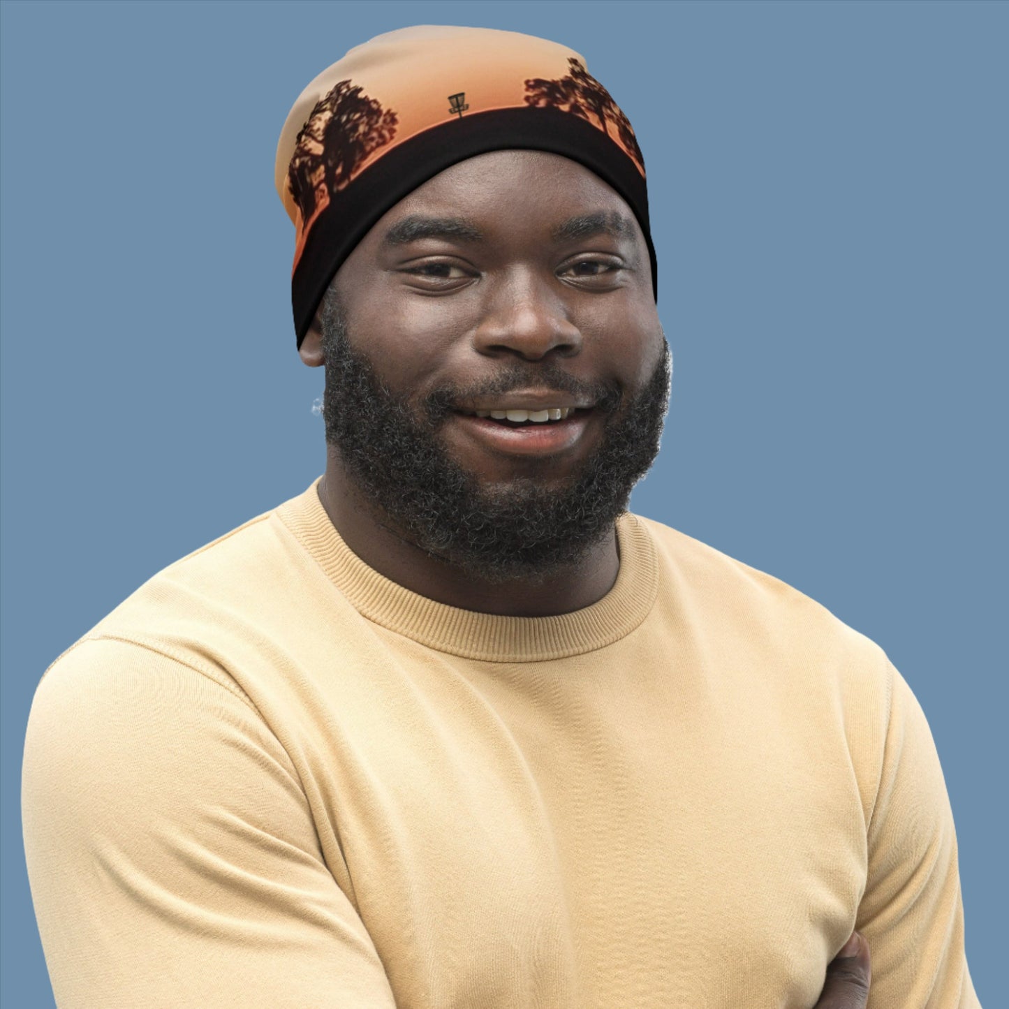 Scott Road Sunset with Basket  All-Over Print Beanie