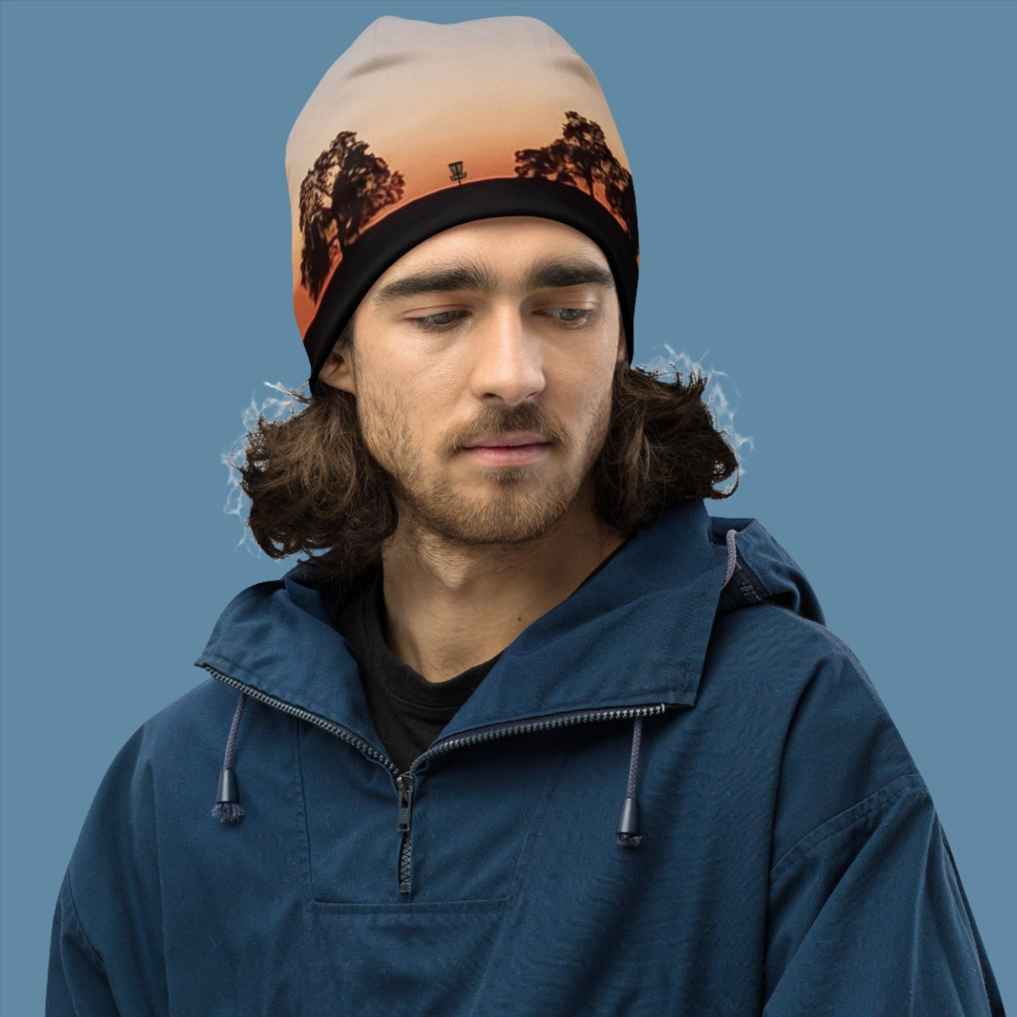 Scott Road Sunset with Basket  All-Over Print Beanie