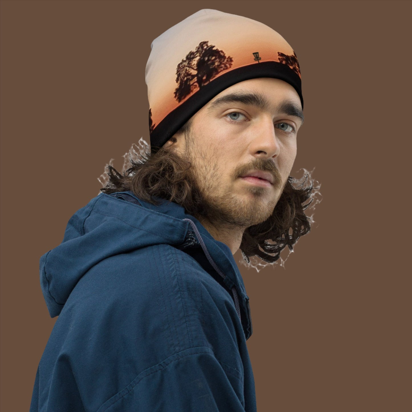 Scott Road Sunset with Basket  All-Over Print Beanie