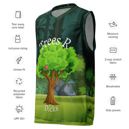 Tree's R Dicks Recycled unisex basketball jersey