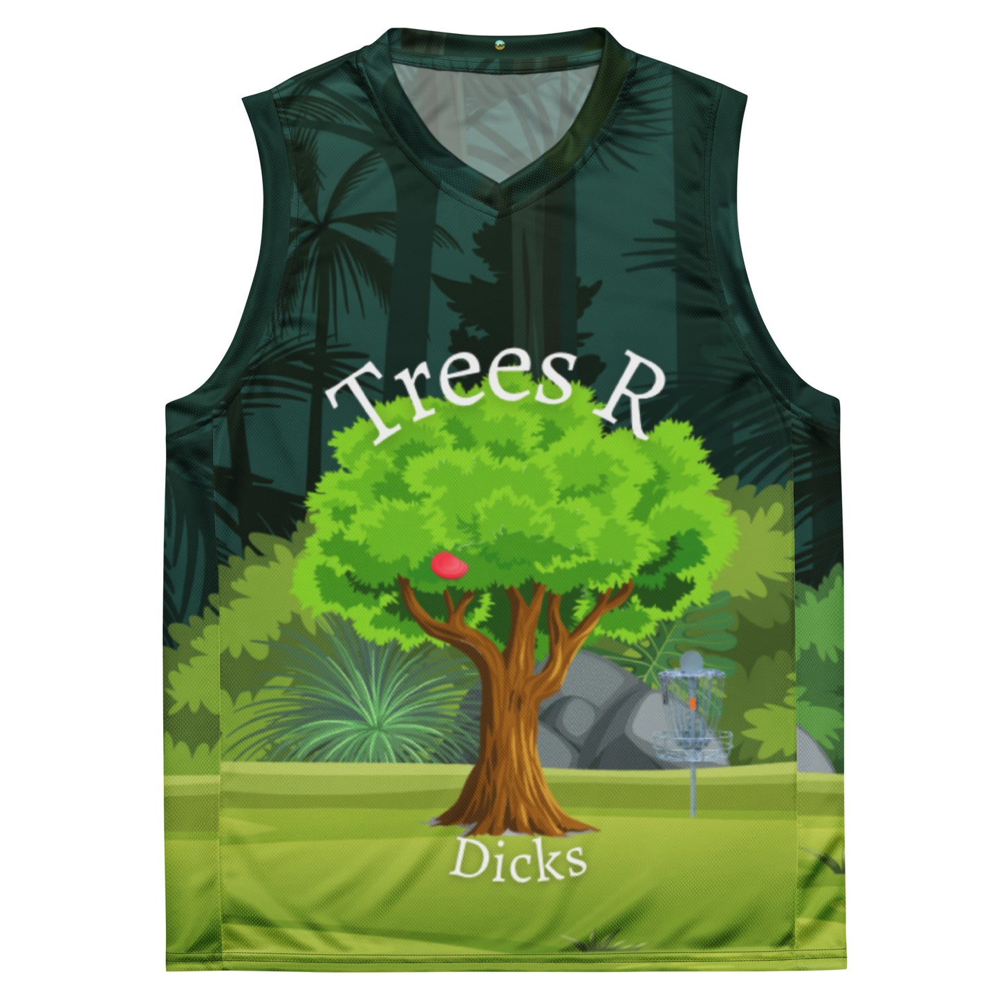 Tree's R Dicks Recycled unisex basketball jersey