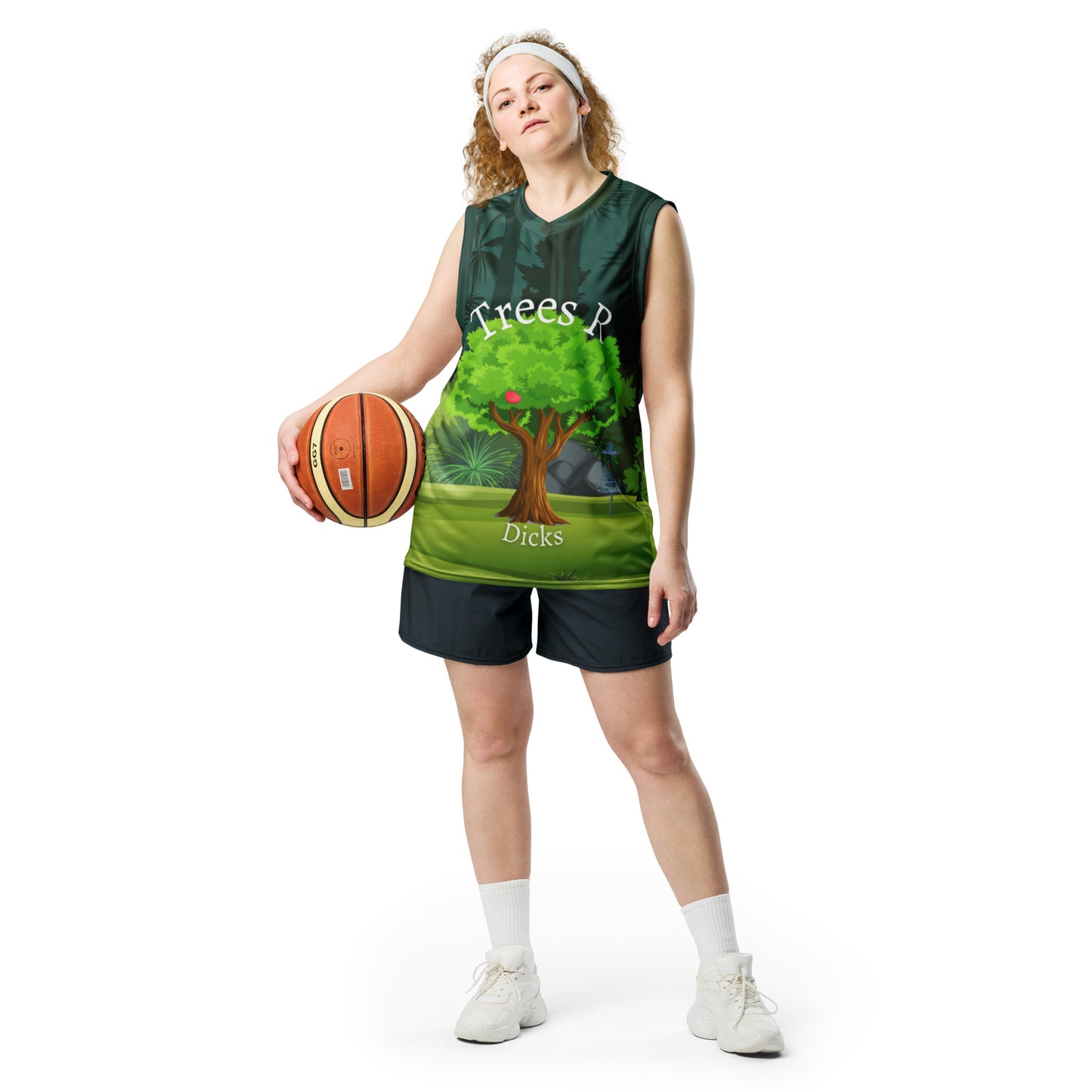 Tree's R Dicks Recycled unisex basketball jersey