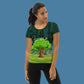 Tree's R Dicks All-Over Print Women's Athletic T-shirt